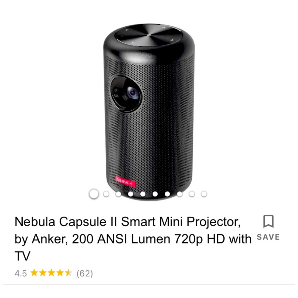 Nebula Capsule II Smart Mini Projector